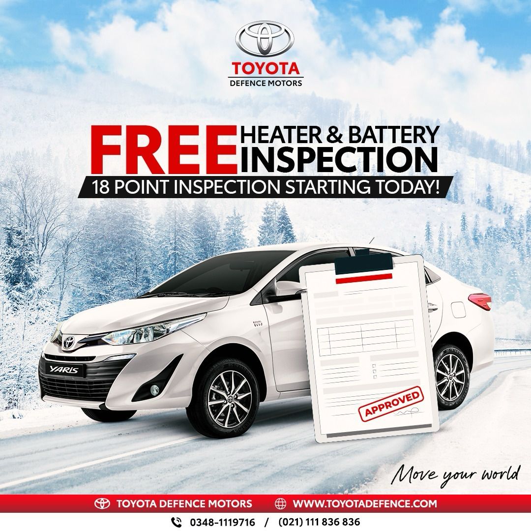 Free Heater and battery inspection